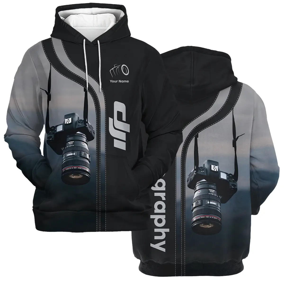 Personalized Gifts Custom Your Name DJI Photography Videography All Over Prints BL251024A1DJI - Hoodie