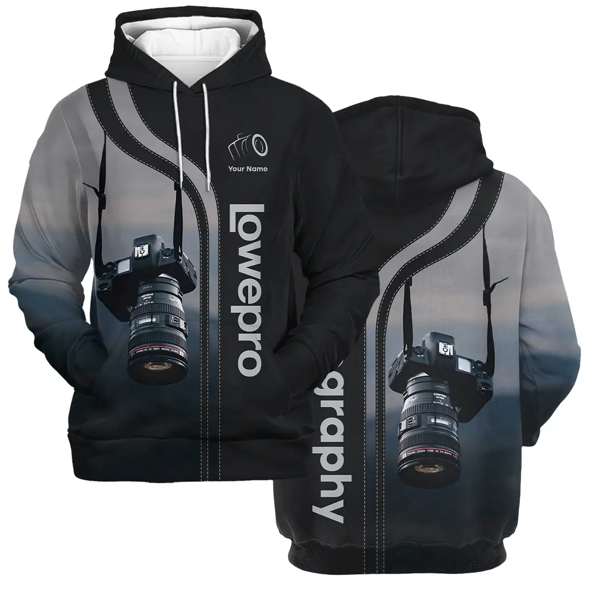 Personalized Gifts Custom Your Name Lowepro Photography Videography All Over Prints BL251024A1LP - Hoodie