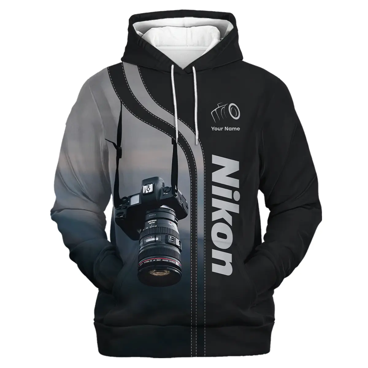 Personalized Gifts Custom Your Name Nikon Photography Videography All Over Prints BL251024A1NK - Hoodie - Image 2