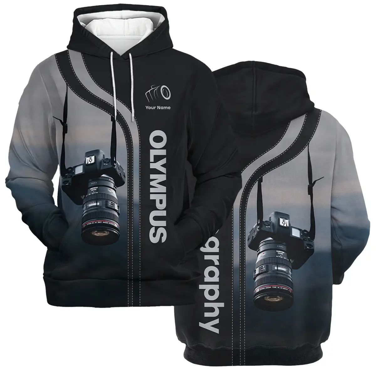 Personalized Gifts Custom Your Name Olympus Photography Videography All Over Prints BL251024A1OLP - Hoodie