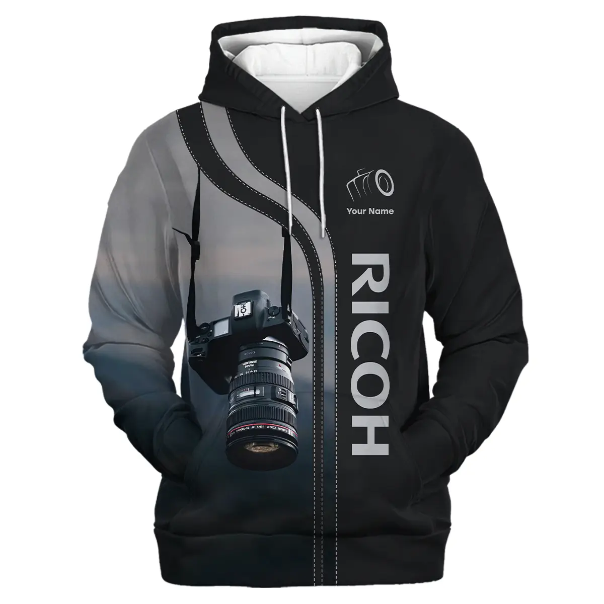 Personalized Gifts Custom Your Name Ricoh Photography Videography All Over Prints BL251024A1RC - Hoodie - Image 2