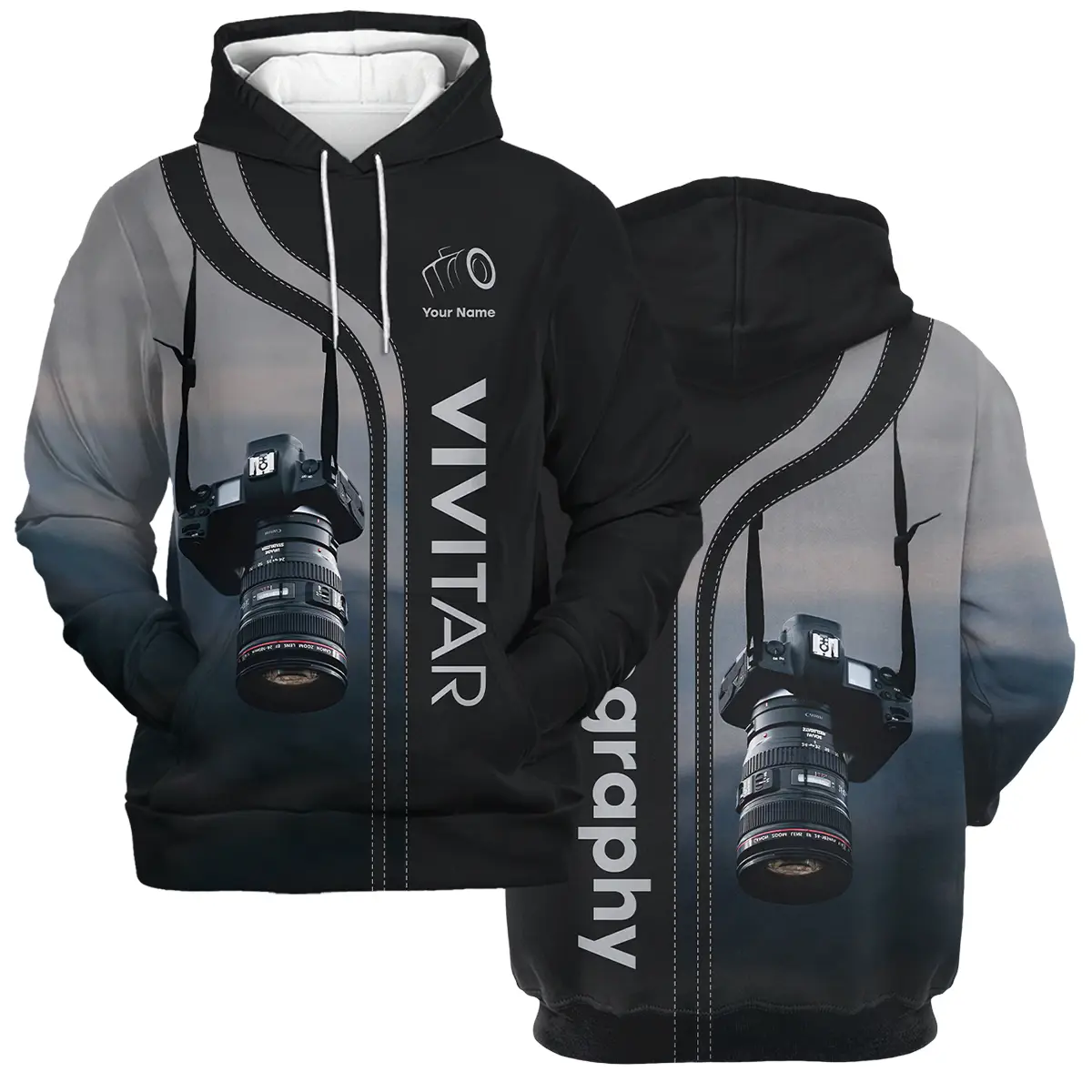 Personalized Gifts Custom Your Name Vivitar Photography Videography All Over Prints BL251024A1VVT - Hoodie
