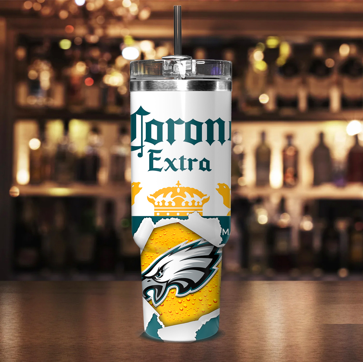 Personalized Beer Mug - Custom Name & Team Design Insulated Tumbler - Image 2