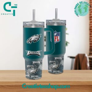 Officially Licensed Eagles NFL Travel Mug - Insulated for Hot & Cold Drinks