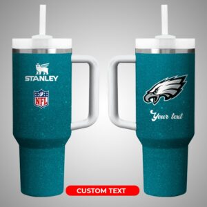 Personalized NFL Stanley Tumbler - Custom Text & Team Logo, 40oz