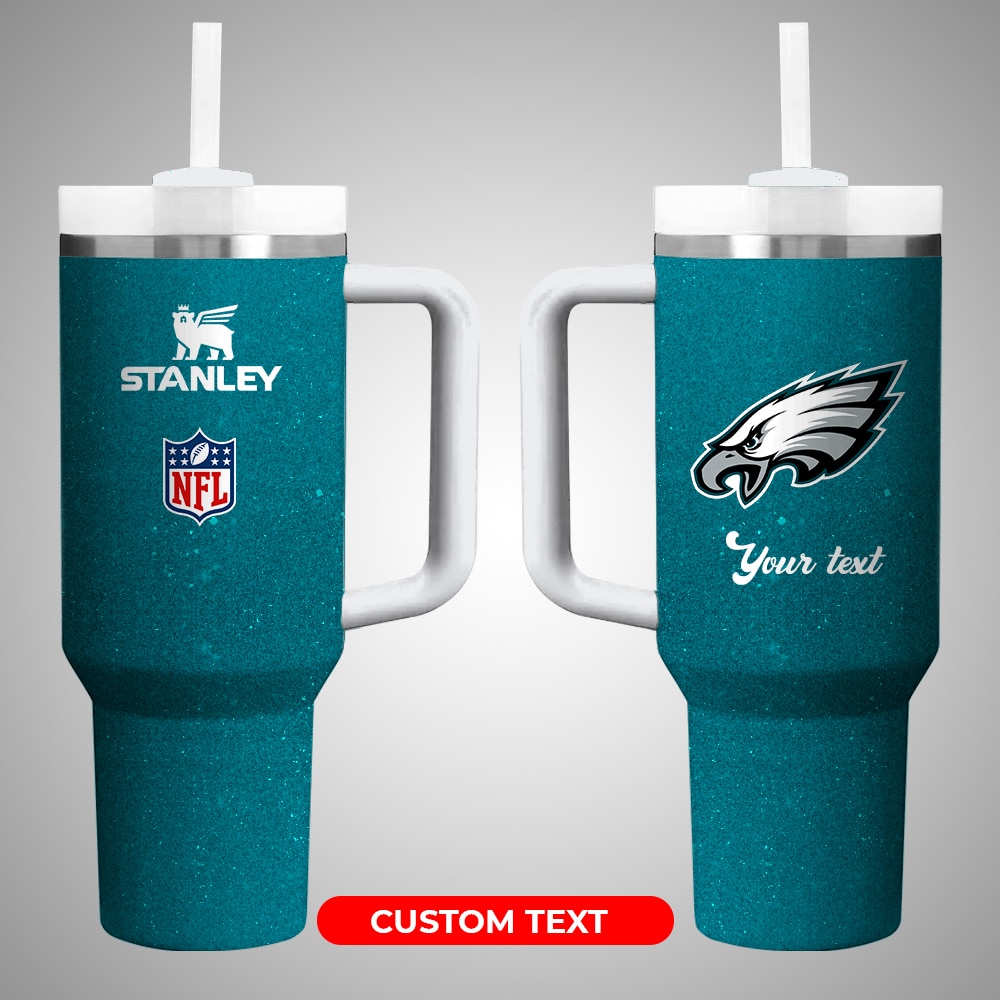 Personalized NFL Stanley Tumbler - Custom Text & Team Logo, 40oz