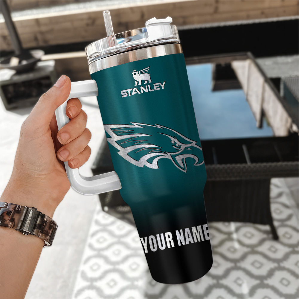 Customizable Stanley Tumbler with Handle - Personalized Sports Team Design - Image 3
