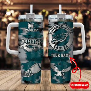 Personalized Philadelphia Eagles Tumbler - Custom Name Sports Fan Gift