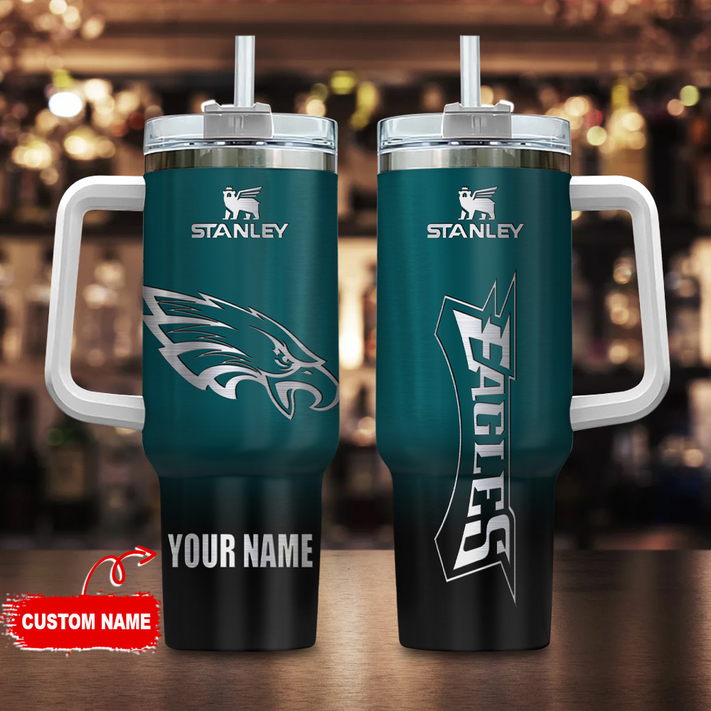 Customizable Stanley Tumbler with Handle - Personalized Sports Team Design