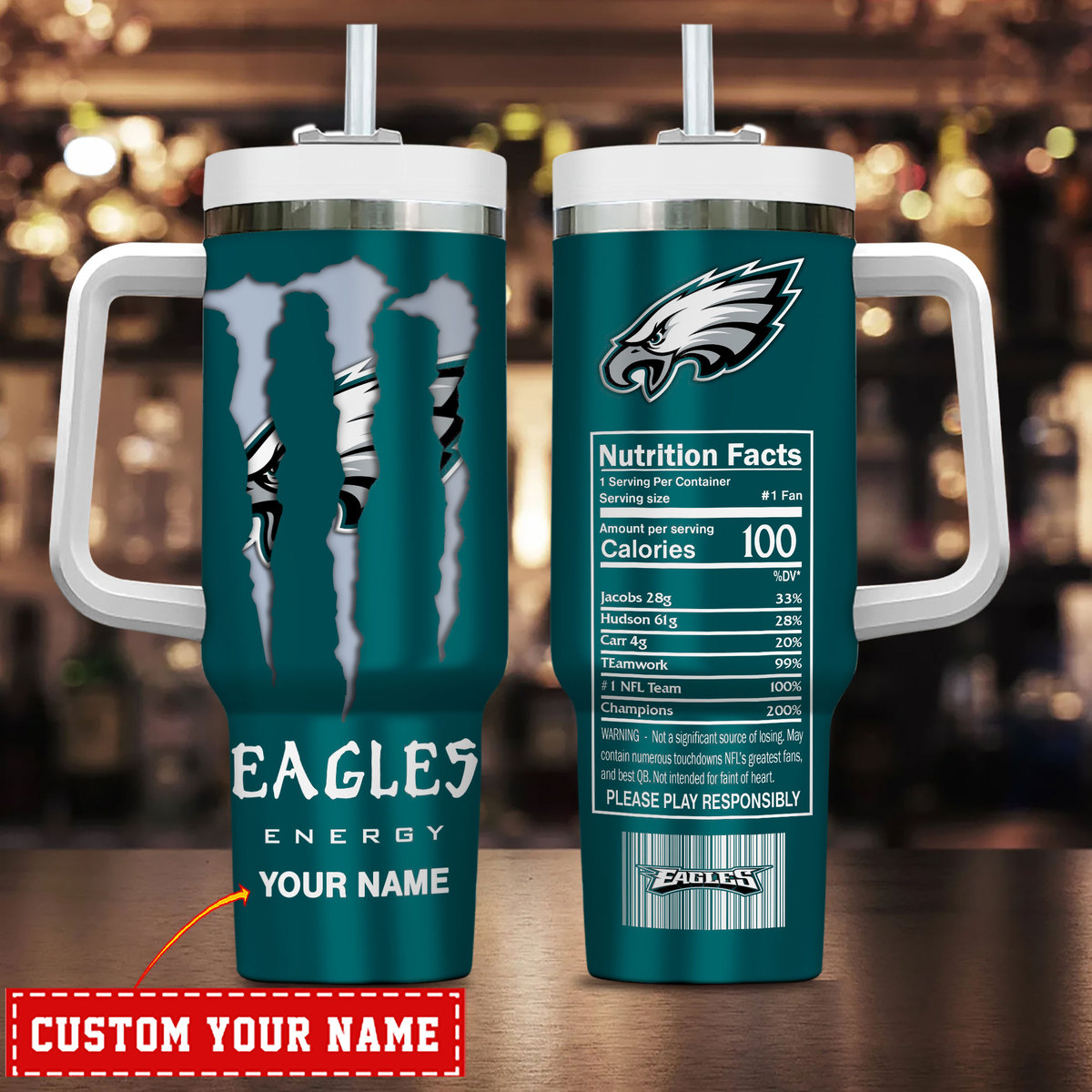 Customizable Eagles Energy Mug - Show Your Team Spirit!