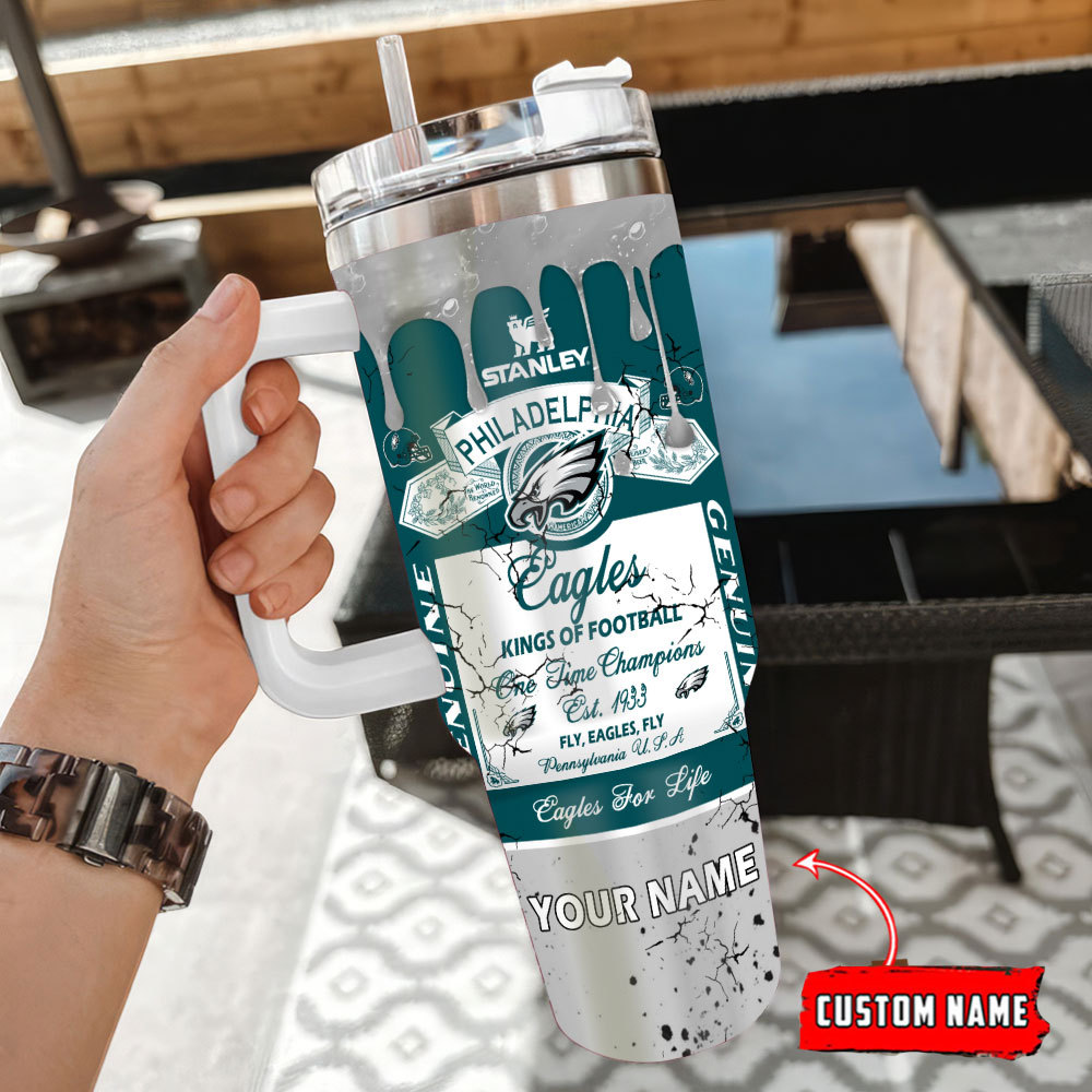 Customizable Philadelphia Eagles Tumbler - Personalized Fan Gift - Image 3
