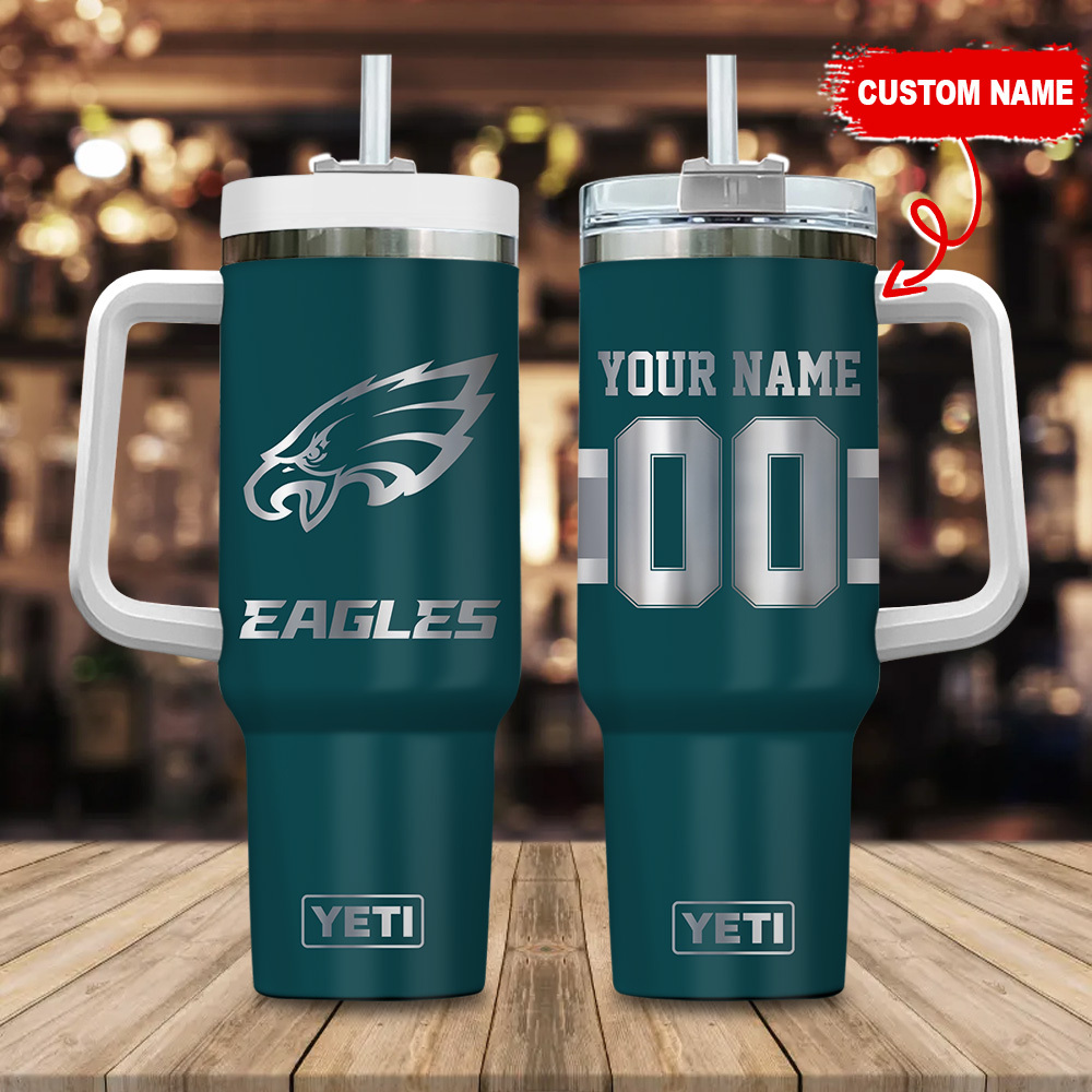 Custom Name Personalized Football Team Tumbler - Perfect Gift for Fans