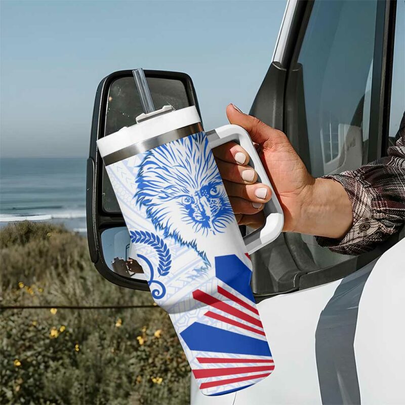 Philippines Barong Sun of Philippinas With Eagles Custom Stanley Quencher 40oz Stainless Steel Tumbler With Handle - Threewoofs - Image 7