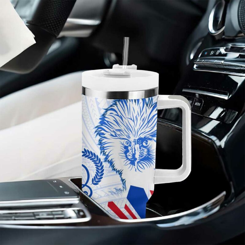 Philippines Barong Sun of Philippinas With Eagles Custom Stanley Quencher 40oz Stainless Steel Tumbler With Handle - Threewoofs - Image 8