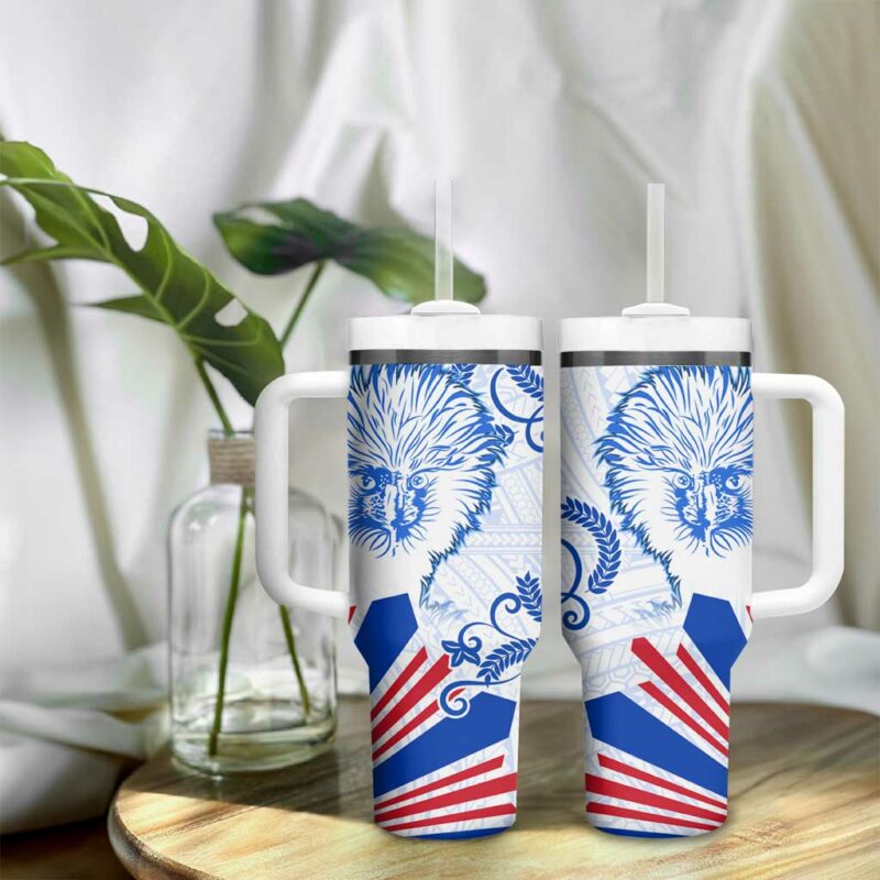 Philippines Barong Sun of Philippinas With Eagles Custom Stanley Quencher 40oz Stainless Steel Tumbler With Handle - Threewoofs - Image 9