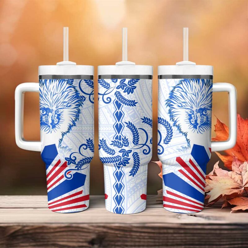 Philippines Barong Sun of Philippinas With Eagles Custom Stanley Quencher 40oz Stainless Steel Tumbler With Handle - Threewoofs - Image 4