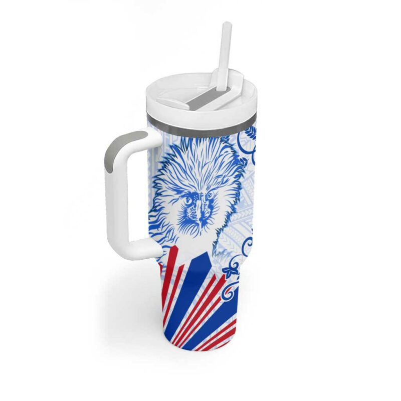 Philippines Barong Sun of Philippinas With Eagles Custom Stanley Quencher 40oz Stainless Steel Tumbler With Handle - Threewoofs - Image 2