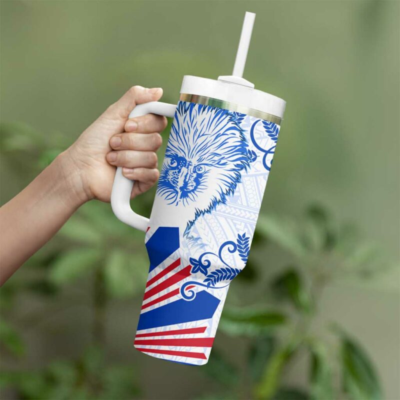Philippines Barong Sun of Philippinas With Eagles Custom Stanley Quencher 40oz Stainless Steel Tumbler With Handle - Threewoofs - Image 3