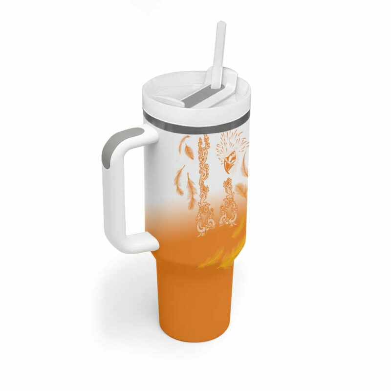 Philippines National Costume Style Custom Stanley Quencher 40oz Stainless Steel Tumbler With Handle - Threewoofs - Image 2