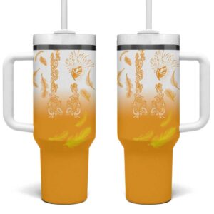 Philippines National Costume Style Custom Stanley Quencher 40oz Stainless Steel Tumbler With Handle - Threewoofs