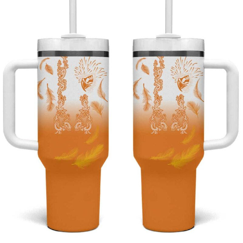 Philippines National Costume Style Custom Stanley Quencher 40oz Stainless Steel Tumbler With Handle - Threewoofs