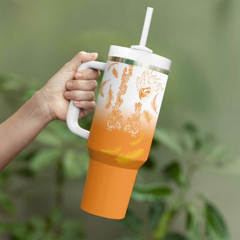 Philippines National Costume Style Custom Stanley Quencher 40oz Stainless Steel Tumbler With Handle - Threewoofs - Image 3