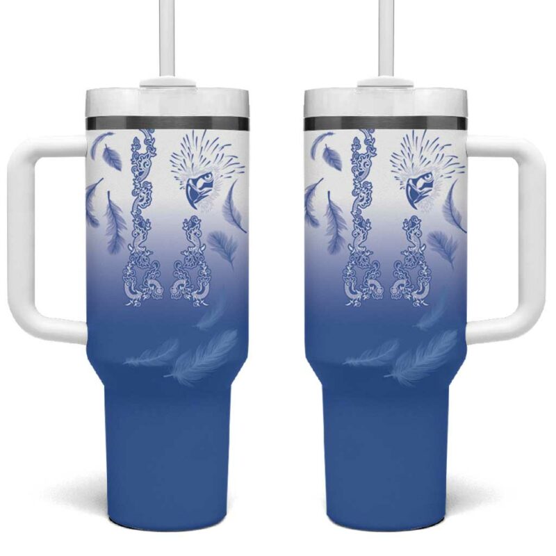 Philippines National Costume Style Custom Stanley Quencher 40oz Stainless Steel Tumbler With Handle - Threewoofs