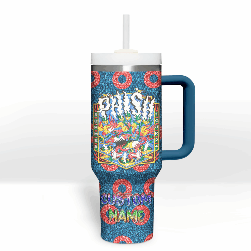 Phish Music Custom Stanley Quencher 40oz Stainless Steel Tumbler With Handle - Threewoofs - Image 3