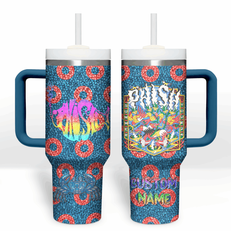 Phish Music Custom Stanley Quencher 40oz Stainless Steel Tumbler With Handle - Threewoofs - Image 4