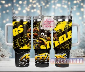 Dynamic Football Themed Travel Mug with Straw - Perfect Gift for Sports Fans