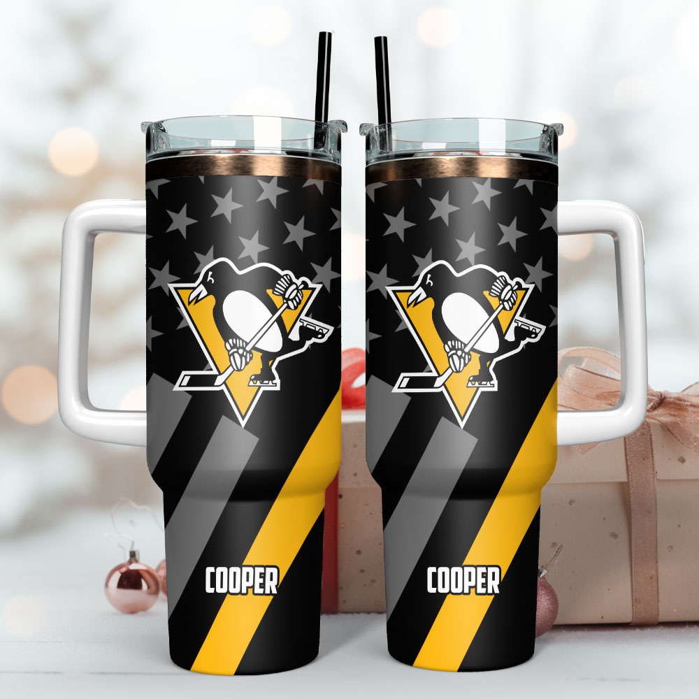 Custom Hockey Team Tumbler with Handle - Personalized Fan Gift - Image 3
