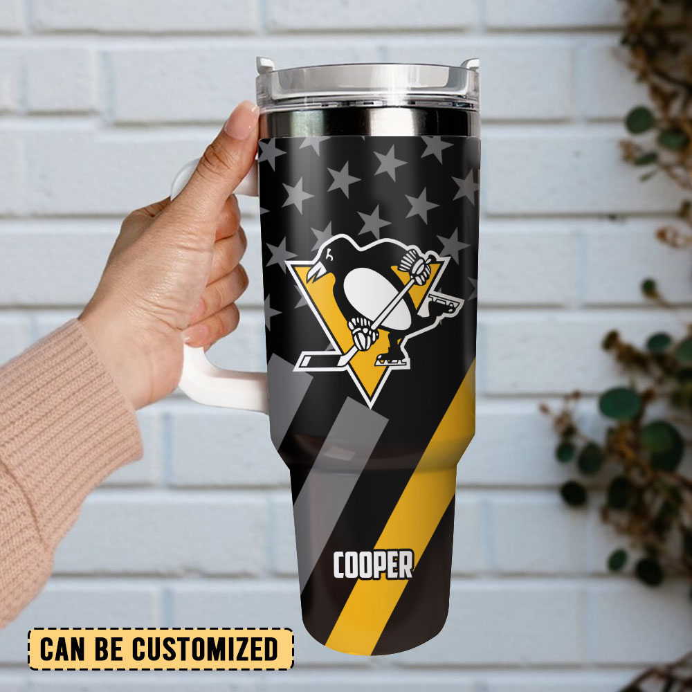 Custom Hockey Team Tumbler with Handle - Personalized Fan Gift - Image 2