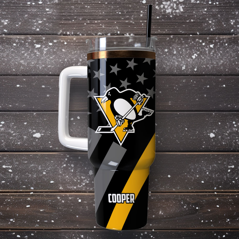 Custom Hockey Team Tumbler with Handle - Personalized Fan Gift - Image 4
