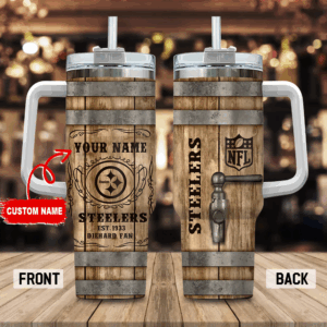 Customizable Steelers Barrel Mug with Tap - Perfect Gift for Fans