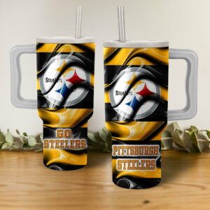 Pittsburgh Steelers Insulated Tumbler Mug - Go Steelers Design, Perfect for Fans
