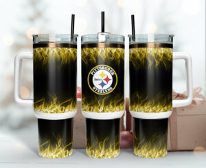 Pittsburgh Steelers Flame Tumbler - Insulated, Durable & Stylish for Fans