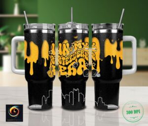 Stylish Football Fan Tumbler with Handle - Perfect Gift for Game Day