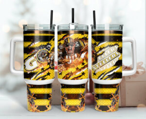 Steelers Fan Travel Mug - Ultimate Gift for Game Day Enthusiasts