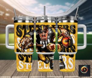 Ultimate Football Fan Tumbler - Insulated Drinkware with Bold Graphic Design