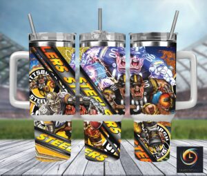 Steelers Fans Tumbler - NFL Team Spirit Insulated Travel Mug