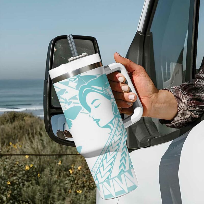 Polynesia Cervical Cancer Awareness Month Polynesian Women Faith Hope Love! Custom Stanley Quencher 40oz Stainless Steel Tumbler With Handle - Threewoofs - Image 7