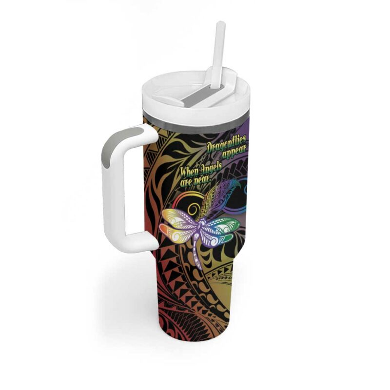 Polynesian Memorial Custom Stanley Quencher 40oz Stainless Steel Tumbler With Handle - Threewoofs - Image 2