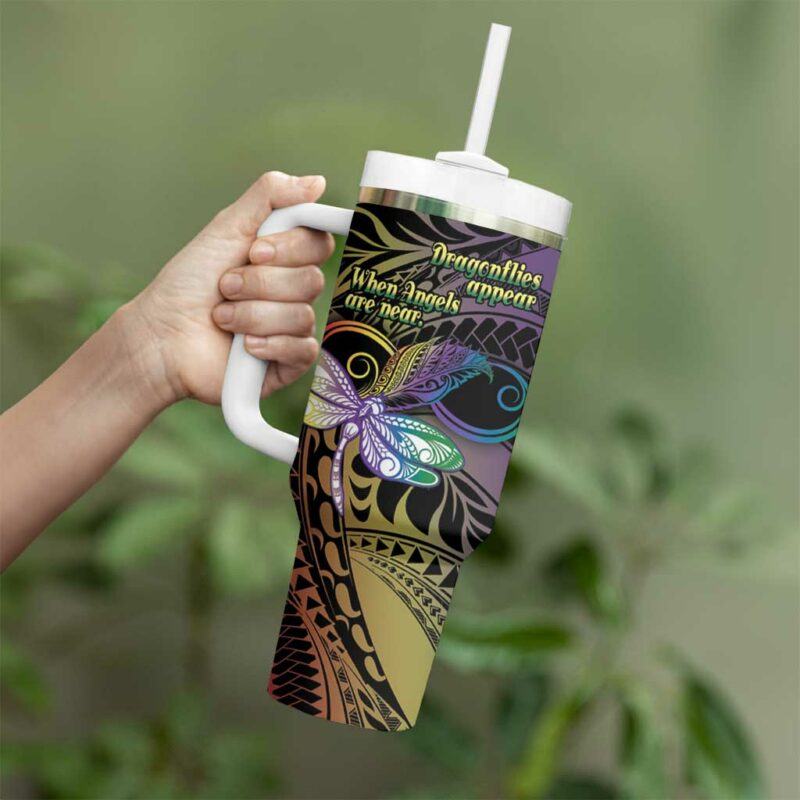 Polynesian Memorial Custom Stanley Quencher 40oz Stainless Steel Tumbler With Handle - Threewoofs - Image 3