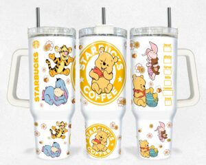 Adorable Character Tumbler with Straw - Perfect for Coffee Lovers
