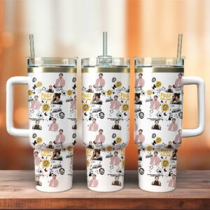 Post Malone Music Custom Stanley Quencher 40oz Stainless Steel Tumbler With Handle - Threewoofs