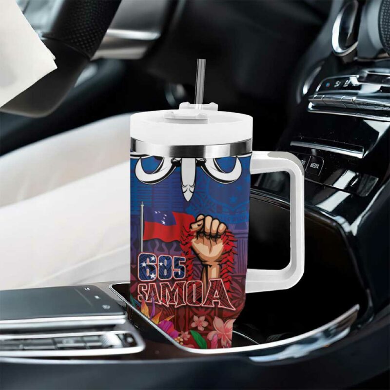 Proud of Samoa 685 Ula Nifo and Hibiscus Tapa Tribal Custom Stanley Quencher 40oz Stainless Steel Tumbler With Handle - Threewoofs - Image 8