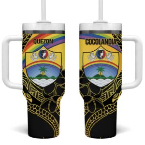 Quezon Province Custom Stanley Quencher 40oz Stainless Steel Tumbler With Handle - Threewoofs