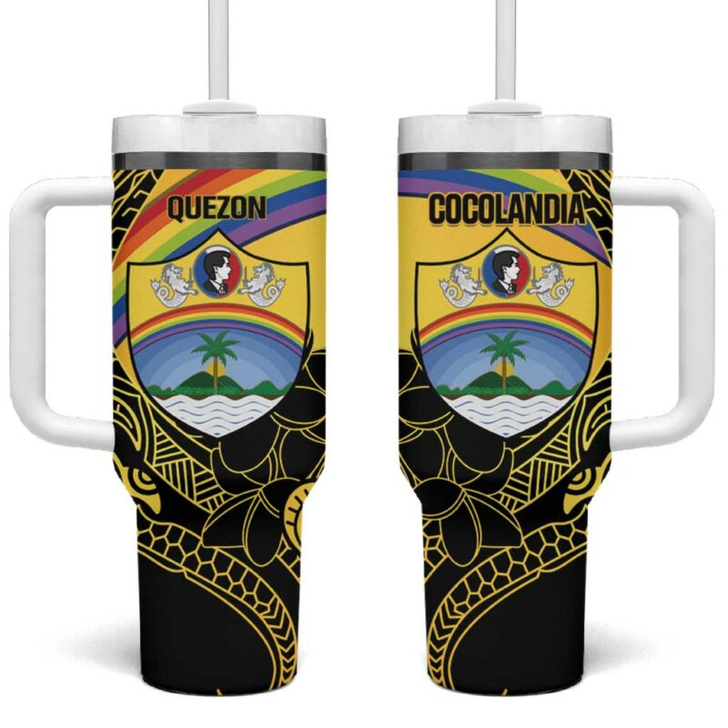 Quezon Province Custom Stanley Quencher 40oz Stainless Steel Tumbler With Handle - Threewoofs