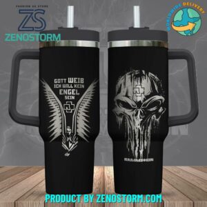 Rammstein Music Custom Stanley Quencher 40oz Stainless Steel Tumbler With Handle - Threewoofs