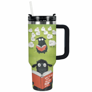 Rebel Black Sheep Custom Stanley Quencher 40oz Stainless Steel Tumbler With Handle - Threewoofs